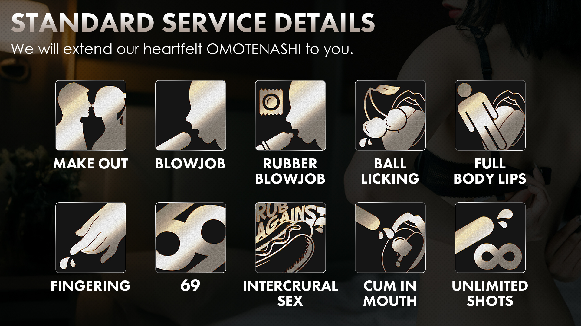 基本プレイや料金システム紹介 | NAGOYA CALL GIRL JAPANESE ESCORT service